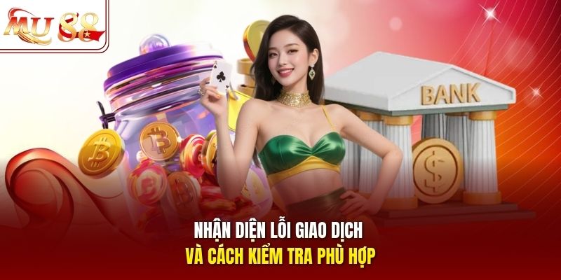 Nhận diện lỗi giao dịch và cách kiểm tra phù hợp